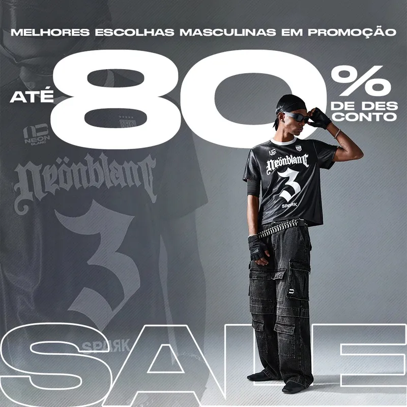 Masculino - Até 80% OFF