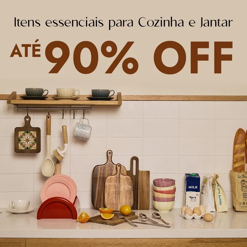 Cozinha e jantar - Até 90% OFF