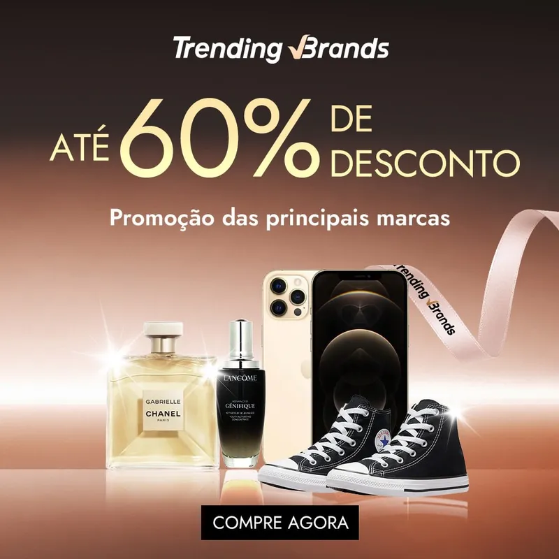 Trending  Brands - Até 60% OFF