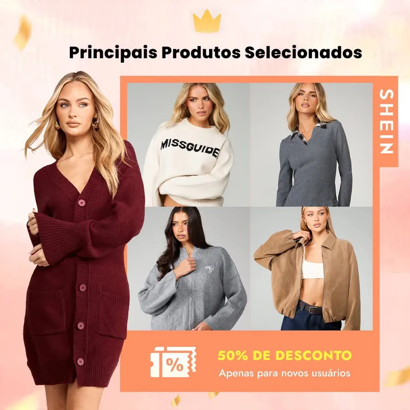 Produtos Selecionados
Até 50% OFF
